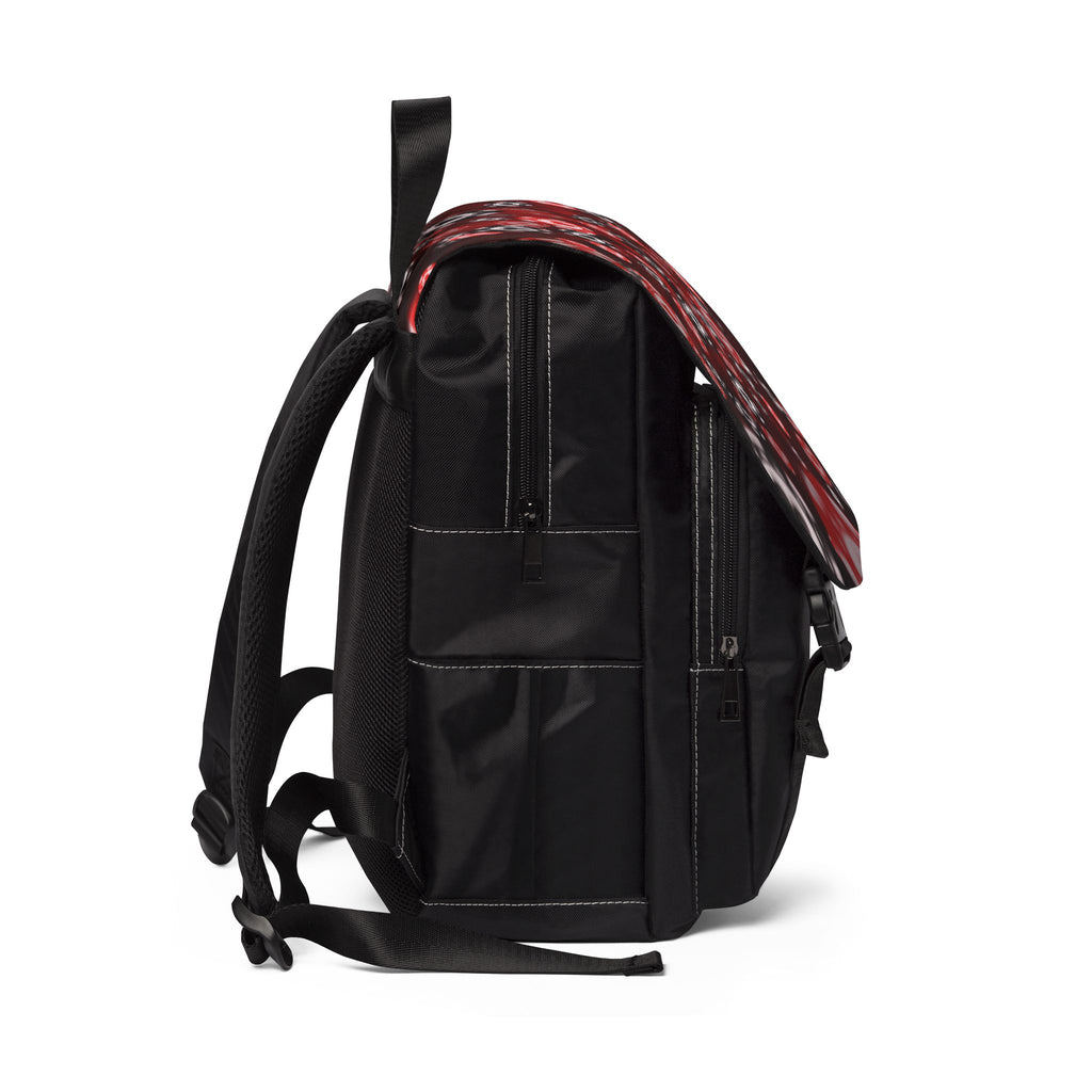 Red Blur Poker Chip Backpack