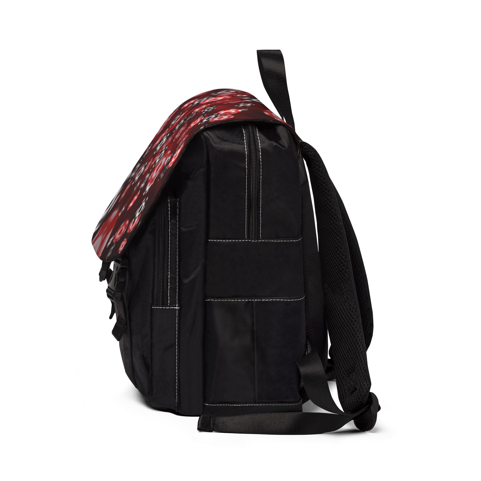 Red Blur Poker Chip Backpack